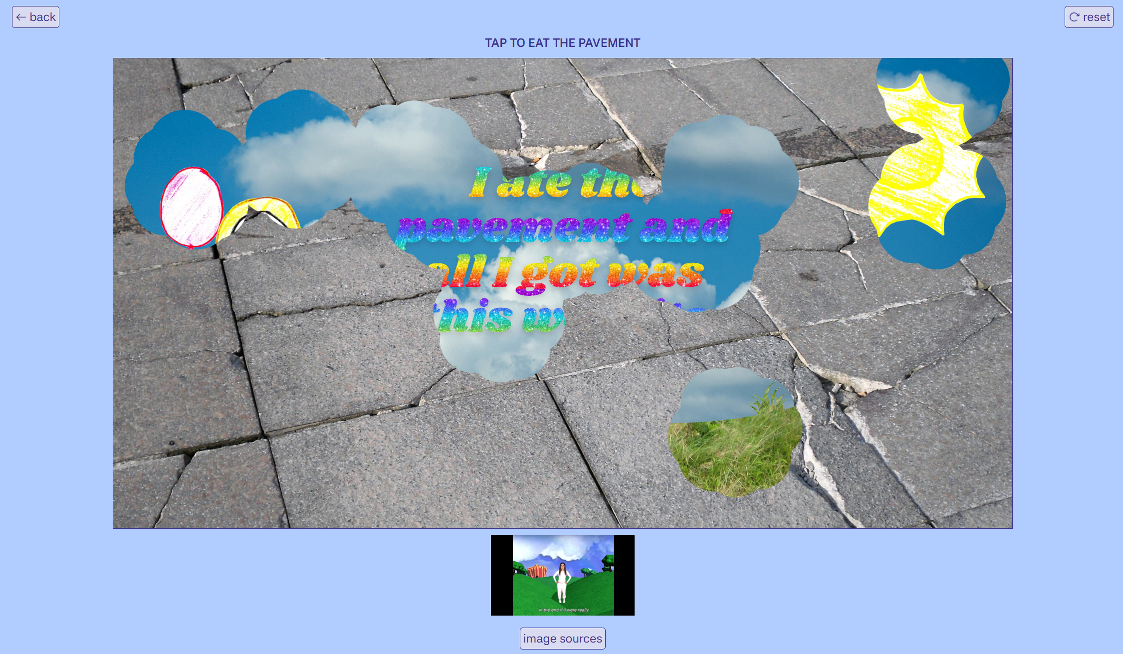 Thumbnail for "eat the pavement" by Dev Lemons